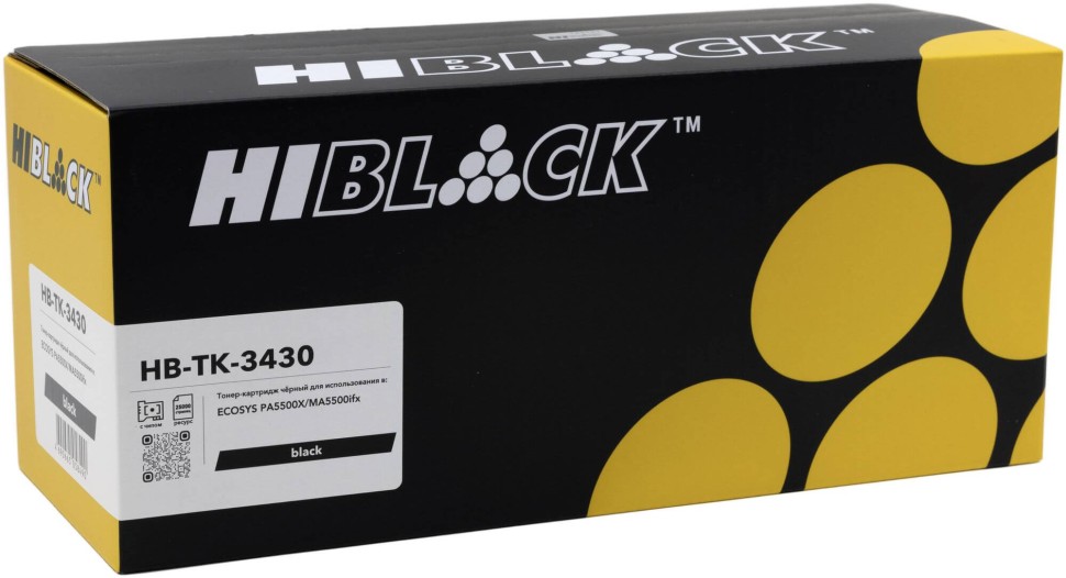 Картридж Hi-Black TK-3430 (HB-TK-3430) для Kyocera ECOSYS PA5000x/ PA5500x/ PA6000/ MA5500ifx/ MA6000x, 25000 стр