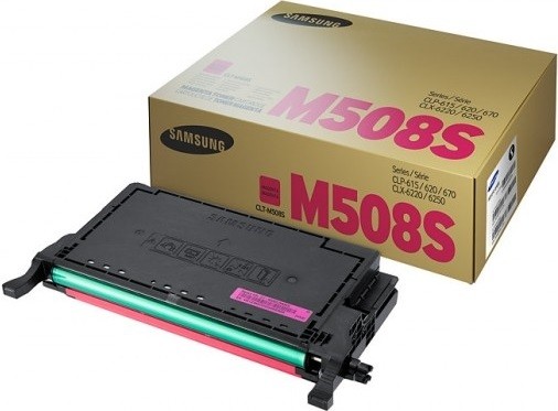 Картридж Samsung CLT-M508S (SU333A) оригинальный для принтера Samsung CLP-620/ CLP-670, CLX-6220/ CLX-6250, пурпурный, (2000 стр.)