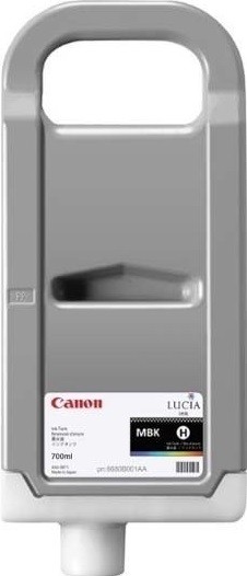 Картридж Canon PFI-707MBK 9820B001 оригинальный для Canon imagePROGRAF iPF830/ iPF840/ iPF850, матовый чёрный (matte black), 700 мл.