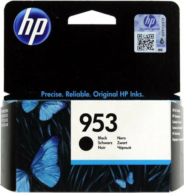 Картридж HP №953 (L0S58AE) Black оригинальный для  HP Officejet Pro 7720/ 7730/ 8210/ 8710, чёрный, 1000 стр.