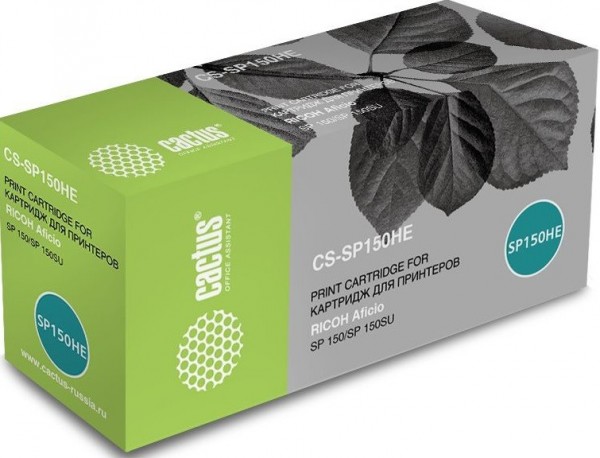 Картридж Cactus SP150HE (CS-SP150HE) для принтеров Ricoh Aficio SP 150/ SP 150SU черный 1500 страниц