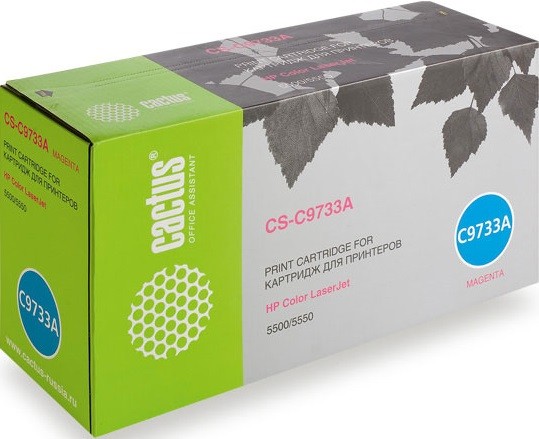Cactus C9733A Картридж (CS-C9733A) для принтеров HP Laser Jet 5500/ 5550, пурпурный