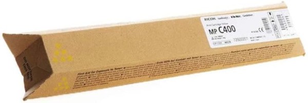 Картридж Ricoh MP C400E (842236/842041) оригинальный для Ricoh Aficio MP C300/ C300SR/ C400/ C400SR/ 401SP/ SRSP/ ZSP/ ZSRSP, желтый, 10000 стр.