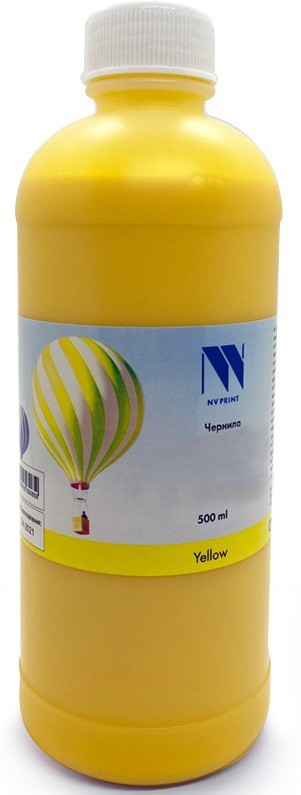 Чернила NV Print INK500U Yellow универсальные на водной основе для аппаратов Сanon/ Epson/ НР/ Lexmark (500ml)