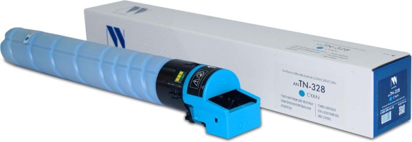 Картридж NV Print TN-328C (NV-TN-328C) для Konica-Minolta bizhub C250i/ C300i/ C360i, голубой, 28К