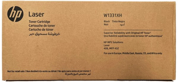 Картридж HP W1331XH (331Х) оригинальный для принтера HP Laser 408dn/ MFP 432fdn, черный, 15000 стр.