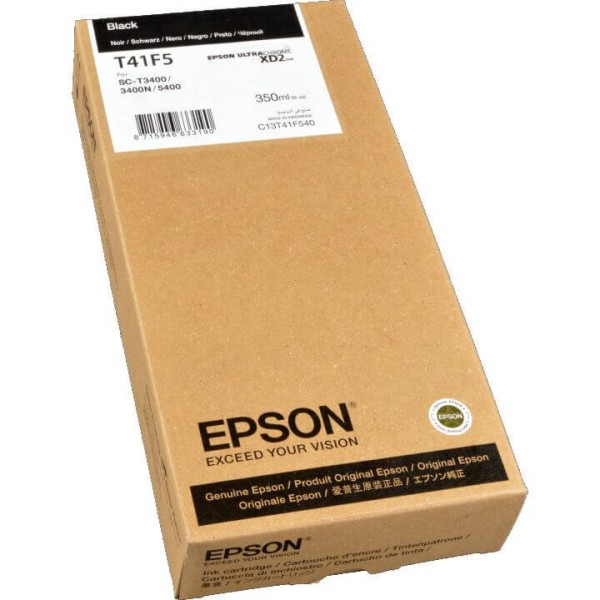 Картридж Epson C13T41F540 (T41F5) Black оригинальный для Epson SureColor SC-T3400/ SC-T3405/ SC-T5400/ SC-T5405, чёрный, 350мл