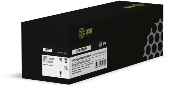 Картридж Cactus 841587 (CS-MP2551BK) Black (с чипом) для Ricoh  MPC2051/ MPC2551, чёрный, 10000 стр.