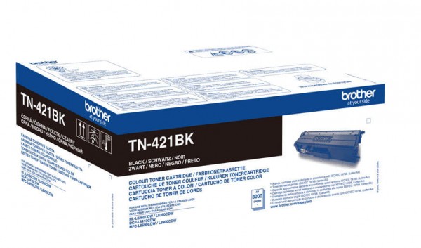 Картридж Brother TN-421Bk (TN421Bk) оригинальный для Brother HL-L8260CDW/ DCP-L8410CDW/ MFC-L8690CDW, black (3 000 стр.)