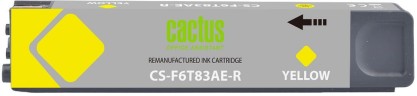 Картридж Cactus №973XL F6T83AE (CS-F6T83AE-R) Yellow для HP PageWide Pro 452dw/ Pro 477dw, жёлтый, увеличенный, 120мл 