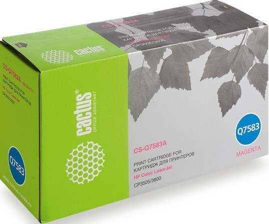 Картридж Cactus Q7583A (CS-Q7583A) для принтеров HP Color LaserJet CP3505/ 3800 пурпурный 6000 страниц