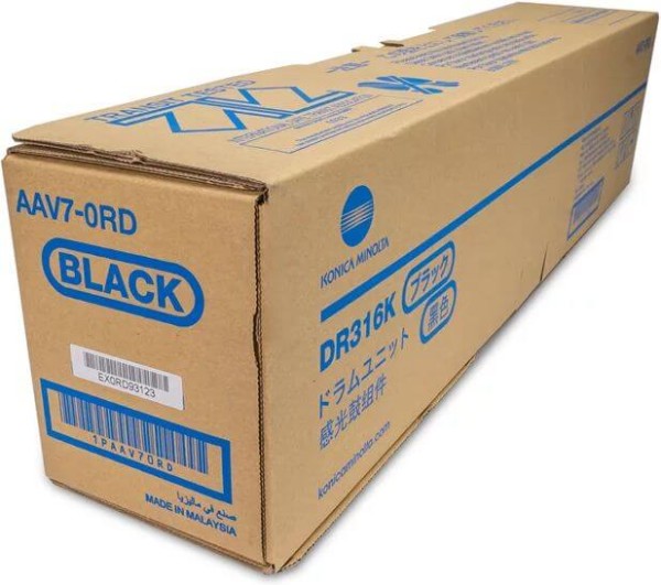 Фотобарабан Konica-Minolta DR-316K (AAV70RD) оригинальный для принтера Konica-Minolta bizhub C250i/ C300i/ C360i, черный, 170/225000 стр.