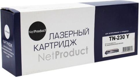 Тонер-картридж NetProduct (N-TN-230Y) для Brother HL-3040CN/ 3070CW/ MFC9010CN, Y, 1,4K