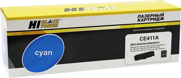 Картридж Hi-Black (HB-CE411A) для HP CLJ Pro300 Color M351/ M375/ Pro400 M451/ M475, C, 2,6K