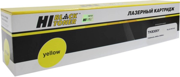 Картридж Hi-Black (HB-TK-8305Y) для Kyocera-Mita TASKalfa 3050ci/ 3051/ 3550, Y, 15K
