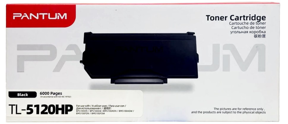 Картридж Pantum TL-5120HP замена TL-5120H оригинальный для Pantum BP5100DN/ BP5100DW/ BM5100ADN/ BM5100ADW/ BM5100FDN/ BM5100FDW, чёрный, увеличенный, 6000 стр.