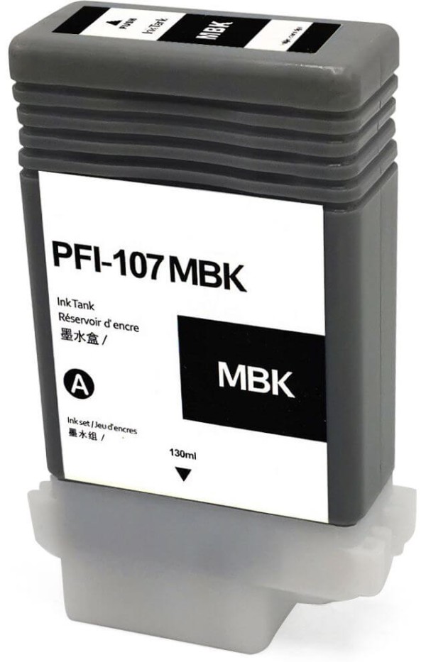 Картридж NV Print PFI-107MBK (NV-6704B001) Matte Black для Canon ImagePROGRAF iPF670/ iPF680/ iPF770/ iPF780, матовый чёрный, 130 мл