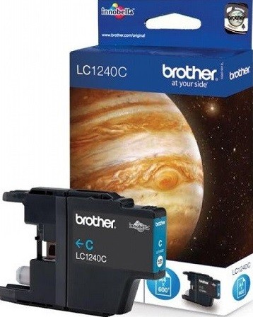 Картридж Brother LC-1240C (LC1240C) оригинальный для Brother MFC-J6510/ MFC-J6910DW, голубой, 600 стр.