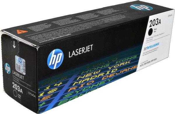 Картридж HP CF540A (203A) Black оригинальный для  HP Color LaserJet Pro M254/ M280/ M281, чёрный, 1400 страниц