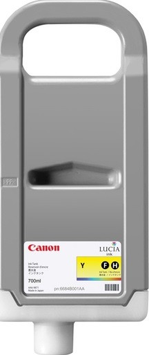 Картридж Canon PFI-707Y 9824B001 оригинальный для Canon imagePROGRAF iPF830/ iPF840/ iPF850, жёлтый (yellow), 700 мл.