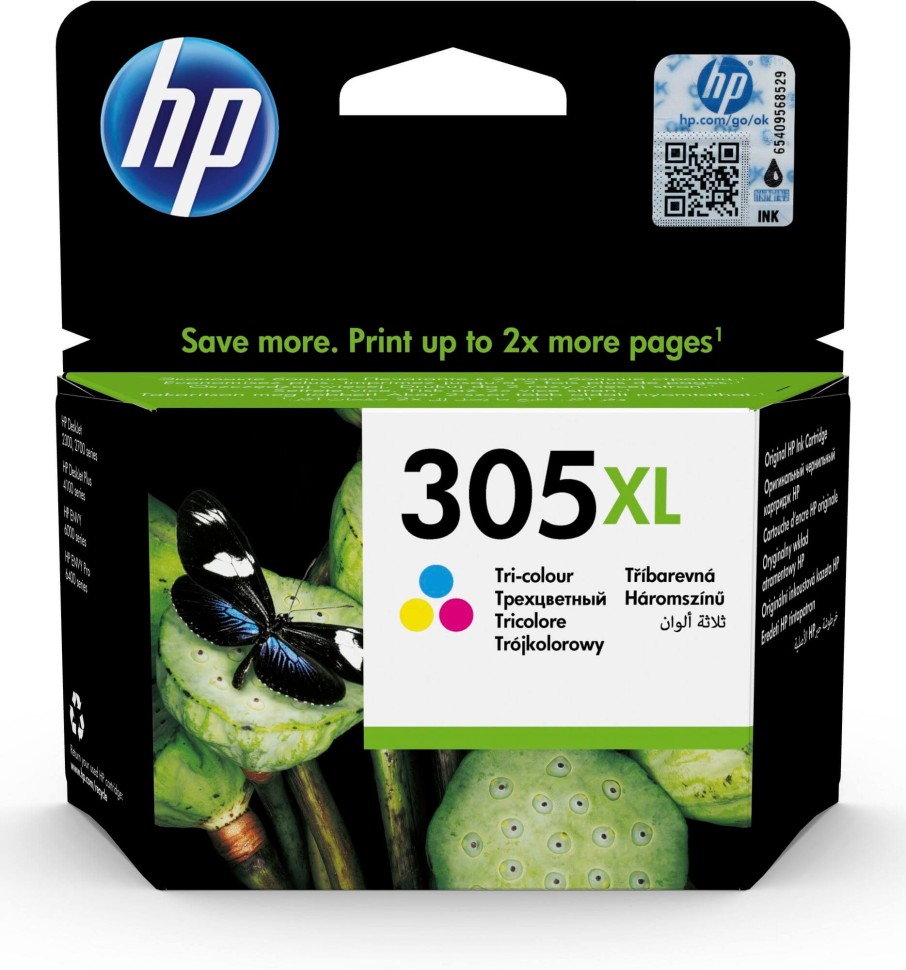 Картридж HP №305XL (3YM63AE) Tri-colour оригинальный для HP DJ 2320/ 2710/ 2720, многоцветный, 200 стр.