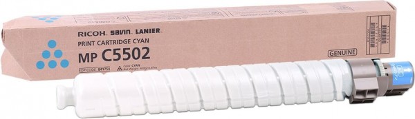Картридж Ricoh MP C5502E (841758/842023) оригинальный для Ricoh Aficio MP C4502/ C5502, голубой (22 500 стр.)
