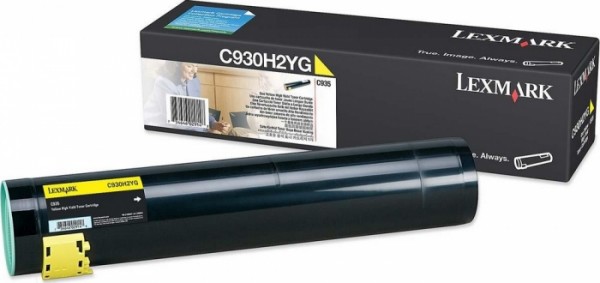 Картридж Lexmark C930H2YG оригинальный для Lexmark C935, yellow, 24000 стр.
