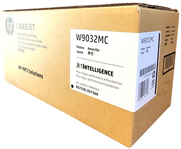 Картридж HP W9032MC (657MC) оригинальный для принтера HP LaserJet Managed E67550/ E67560/ E67660, жёлтый, 28000 стр.