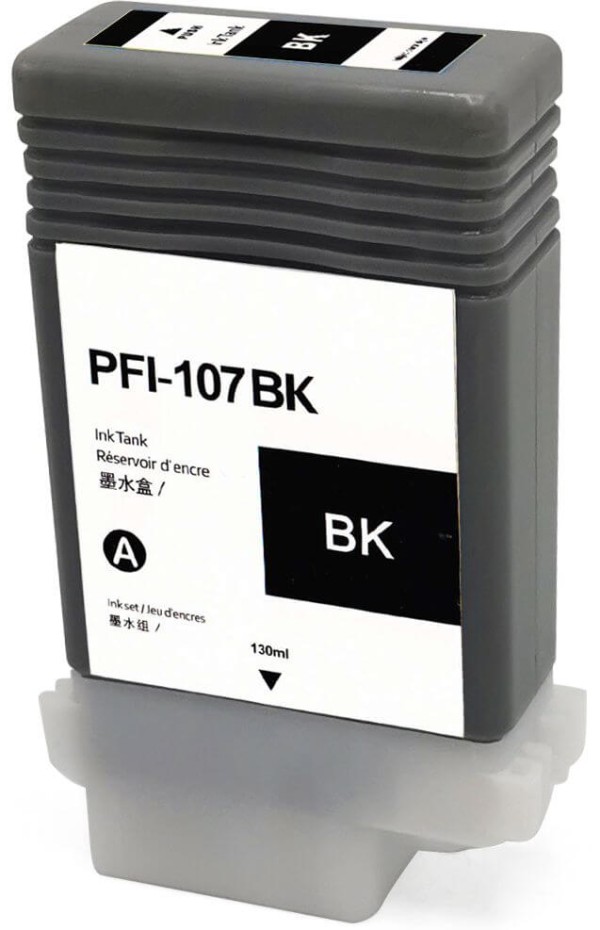 Картридж NV Print PFI-107BK (NV-6705B001) Black для Canon ImagePROGRAF iPF670/ iPF680/ iPF770/ iPF780, чёрный, 130 мл