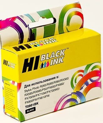 Картридж Hi-Black (HB-T0801) для Epson Stylus Photo P50/ PX660/ 700W/ 800FW/ R265, Bk