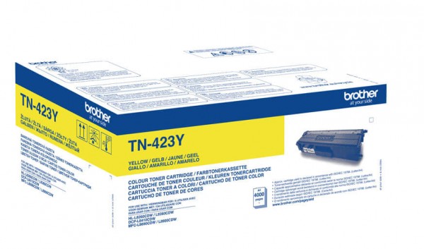 Картридж Brother TN-423Y (TN423Y) оригинальный для Brother HL-L8260CDW/ DCP-L8410CDW/ MFC-L8690CDW, yellow (4 000 стр.)