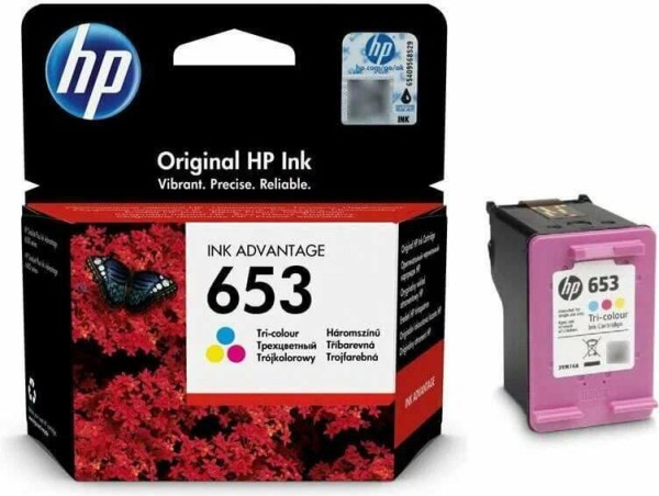 Картридж HP №653 (3YM74AE) Tri-Colour оригинальный для HP DeskJet Plus Ink Advantage 6475/ 6075, трёхцветный, 200 стр.