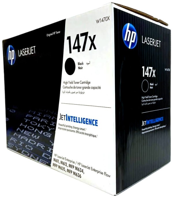 Картридж HP 147X (W1470X) оригинальный для принтера HP LaserJet Enterprise M611dn / M612dn/ M636z/ M635z, черный, 25200 стр.