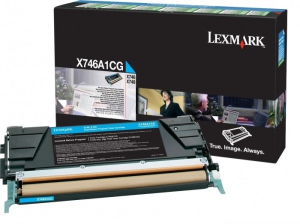 Картридж Lexmark C734A1CG оригинальный для Lexmark C734/ C736/ X734/ X736/ X738, Return Program, cyan, 6000 стр.