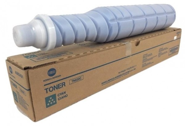 Картридж Konica-Minolta TN-620С (A3VX451) оригинальный для принтера Konica-Minolta AccurioPrint C1060L, голубой, 70000 стр.