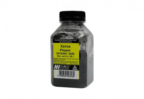 Тонер Hi-Black для Xerox Phaser 3010/ WC 3045, Black, 60 г, банка