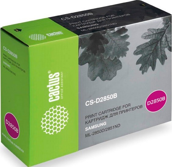 ML-D2850B Картридж Cactus CS-D2850B для принтеров Samsung ML-2850D/2851ND черный (5 000 стр.)