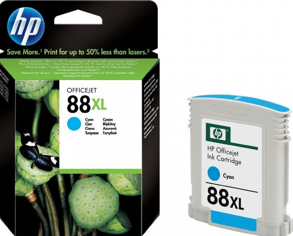 Картридж №88 XL для HP Officejet Pro K550 (C9391AE) голубой 19ml ТЕХНОЛОГИЯ ОРИГ