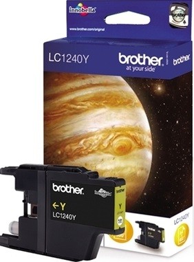 Картридж Brother LC-1240Y (LC1240Y) оригинальный для Brother MFC-J6510/ MFC-J6910DW, жёлтый, 600 стр.