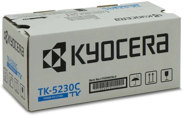 Картридж Kyocera TK-5230C (1T02R9CNL0) Cyan оригинальный для Kyocera ECOSYS P5021cdn/ P5021cdw/ M5521cdn/ M5521cdw, голубой, увеличенный, 2200 страниц