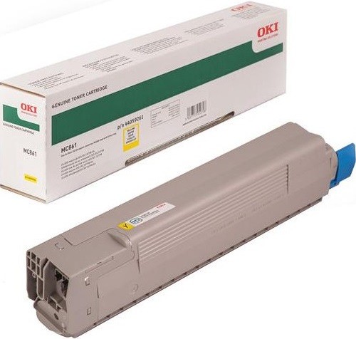 Картридж OKI (44059261) оригинальный для принтера OKI MC851/ MC861, желтый, 10000 стр.