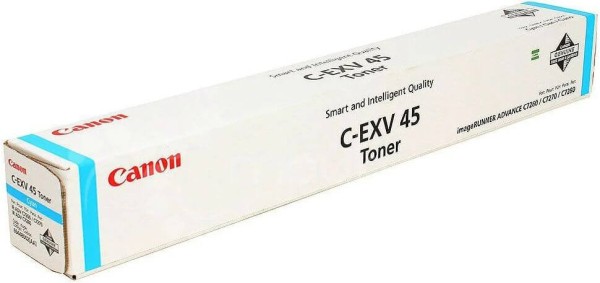 Тонер-картридж оригинальный Canon C-EXV45C 6944B002 для принтера Canon imageRUNNER ADVANCE C7260i/ C7270i/ C7280i, голубой (52 000 стр.)