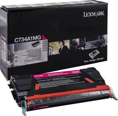 Картридж Lexmark C734A1MG оригинальный для Lexmark C734/ C736/ X734/ X736/ X738, Return Program, magenta, 6000 стр.