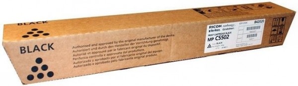 Картридж Ricoh MP C5502E (841755/842020) оригинальный для Ricoh Aficio MP C4502/ C5502, черный (31 000 стр.)
