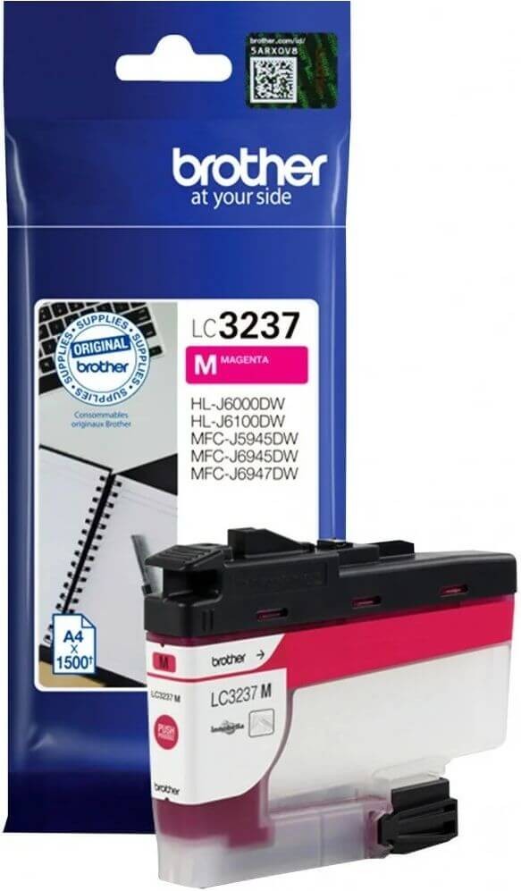Картридж Brother LC-3237M (LC3237M) оригинальный для Brother HL-J6000DW/ MFC-J5945DW/ MFC-J6945DW, пурпурный, 1500 стр.
