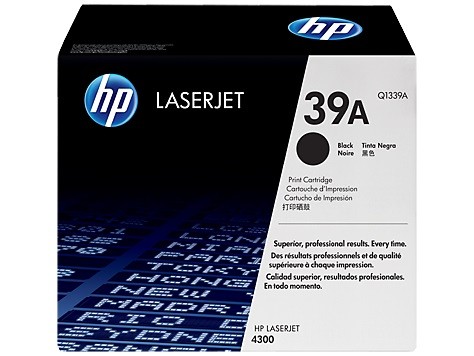 Картридж HP Q1339A (39A) оригинальный для принтера HP LaserJet 4300/ 4300n/ 4300tn/ 4300dtn/ 4300dtns/ 4300dtnsl black, 18000 страниц