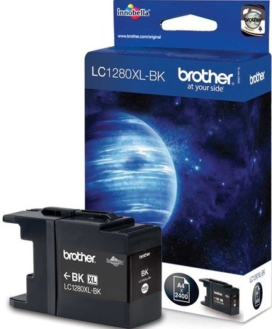 Картридж Brother LC-1280XLBK (LC1280XLBk) оригинальный для Brother MFC-J6510/ MFC-J6910DW, чёрный, 2400 стр.