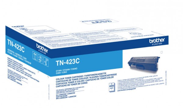 Картридж Brother TN-423C (TN423C) оригинальный для Brother HL-L8260CDW/ DCP-L8410CDW/ MFC-L8690CDW, cyan (4 000 стр.)