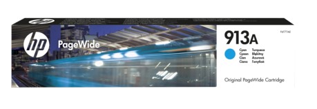 Картридж HP 913A (F6T77AE) оригинальный для Pagewide 352/ 377/ 452/ 477 & P55250/ MFP P57750, голубой, 3000 стр.