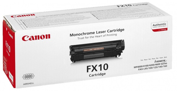 Картридж Canon FX-10 0263B002 оригинальный для Canon i-SENSYS MF4018/MF4120/MF4140/MF4150/ MF4270/MF4320d/MF4330d/MF4340d/MF4350d/MF4370dn/MF4380dn/MF4660PL/ MF4690PL; Canon Fax-L100/L120/L140/L160; 2000 страниц